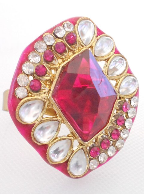 Kundan Finger Ring